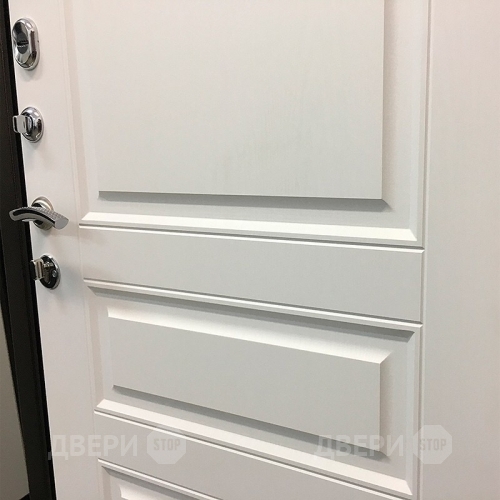 Входная металлическая Дверь Ратибор Статус 3К Белый Ясень