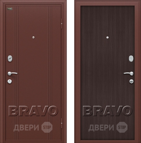 Входная металлическая Дверь Bravo Оптим Door Out 201 Венге