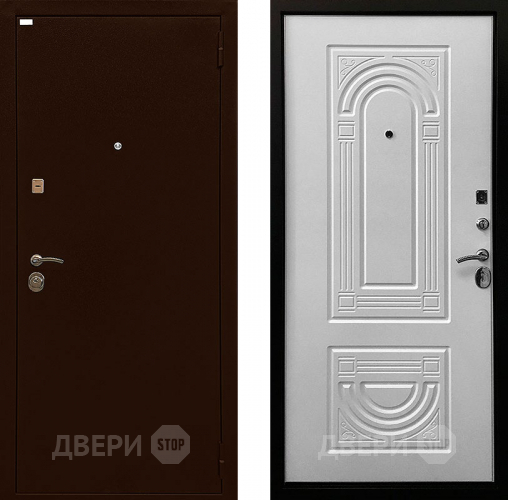 Входная металлическая Дверь Ратибор Оптима 3К Матовый белый