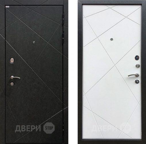 Входная металлическая Дверь Ратибор Эстет 3К Силк сноу