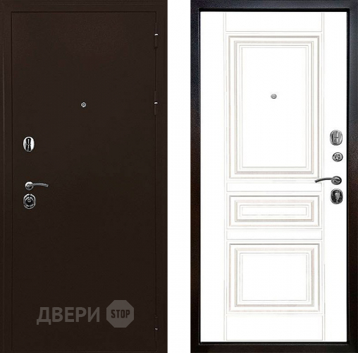 Входная металлическая Дверь Ратибор Троя 3К Белый матовый