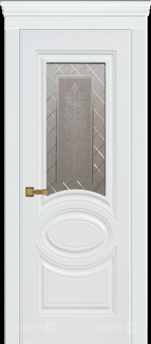 Межкомнатная дверь Марго ПО белая эмаль (мателюкс с фрезеровкой)