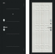 Дверь Bravo Мило Букле черное/Bianco Veralinga 960х2050 мм
