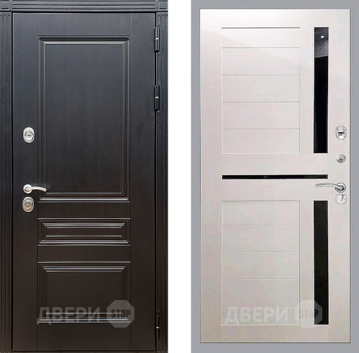 Входная металлическая Дверь Стоп МЕГАПОЛИС СБ-18 Лиственница беж
