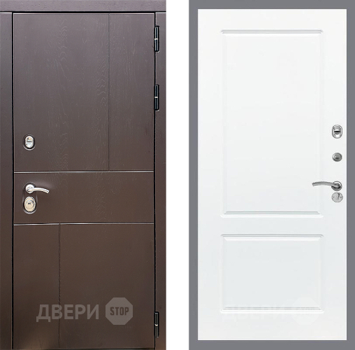 Входная металлическая Дверь Стоп УРБАН ФЛ-117 Силк Сноу