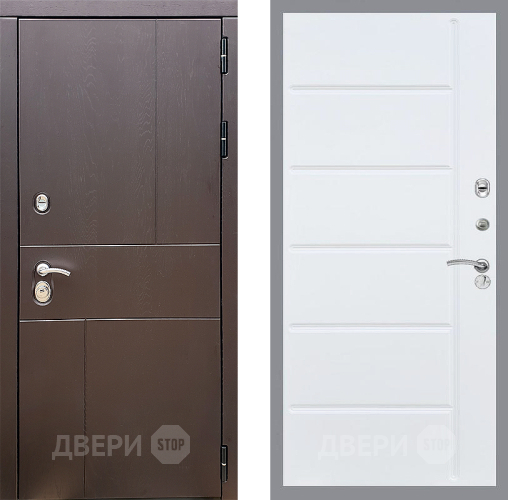 Дверь Стоп УРБАН ФЛ-102 Белый ясень