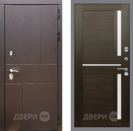Входная металлическая Дверь Стоп УРБАН СБ-18 Венге