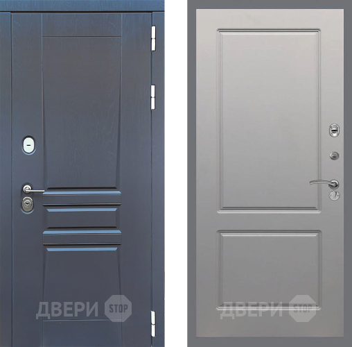 Входная металлическая Дверь Стоп ПЛАТИНУМ ФЛ-117 Грей софт