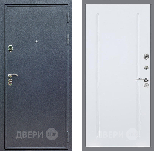 Входная металлическая Дверь Стоп СИЛЬВЕР ФЛ-68 Силк Сноу