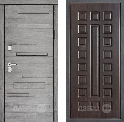 Входная металлическая Дверь Дверной континент ДК-10 ФЛ-183 Венге