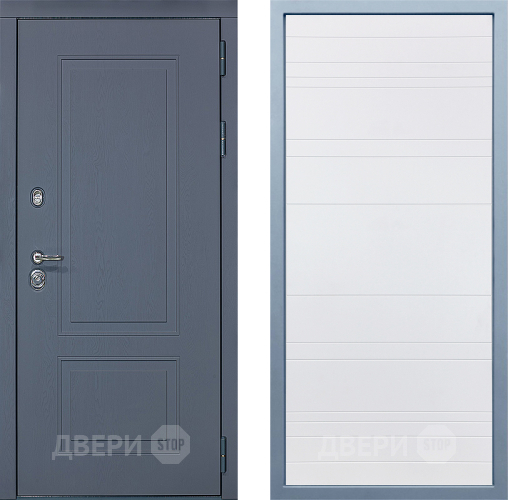 Входная металлическая Дверь Дива МХ-38 STR Д-5 Белый