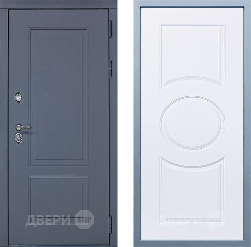 Входная металлическая Дверь Дива МХ-38 STR Д-8 Белый