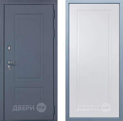 Входная металлическая Дверь Дива МХ-38 STR Н-10 Белый