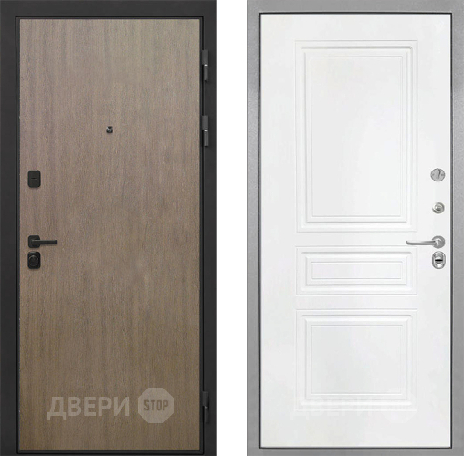 Входная металлическая Дверь Интекрон (INTECRON) Профит Black Венге Коричневый ФЛ-243 Белый матовый