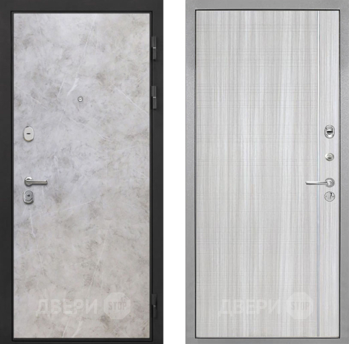 Входная металлическая Дверь Интекрон (INTECRON) Гектор Мрамор Светлый В-07 с молдингом Сандал белый