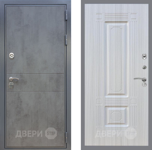 Входная металлическая Дверь Рекс (REX) ФЛ-290 FL-2 Сандал белый