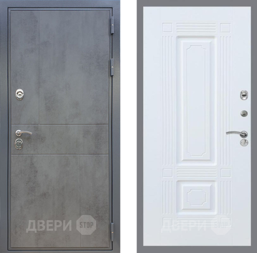 Входная металлическая Дверь Рекс (REX) ФЛ-290 FL-2 Силк Сноу