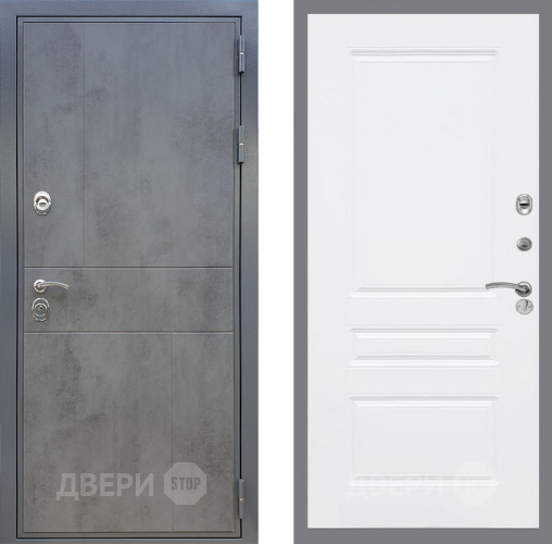 Входная металлическая Дверь Рекс (REX) ФЛ-290 FL-243 Силк Сноу