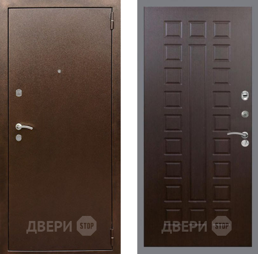 Входная металлическая Дверь Рекс (REX) 1А Медный Антик FL-183 Венге
