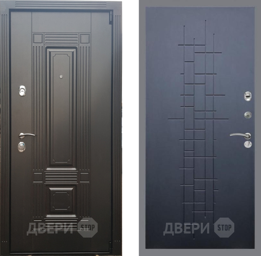 Входная металлическая Дверь Рекс (REX) 9 FL-289 Ясень черный