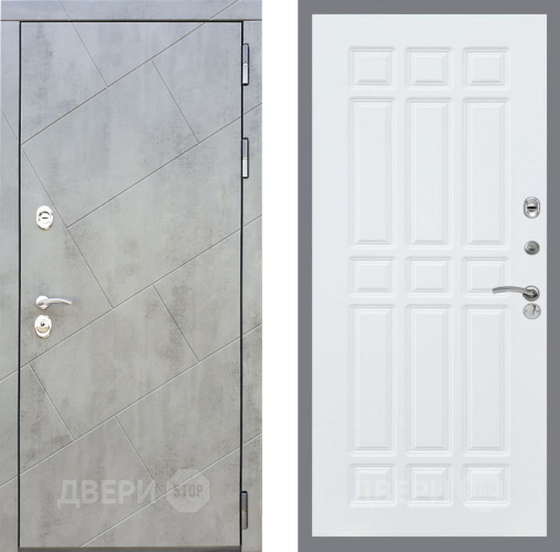 Входная металлическая Дверь Рекс (REX) 22 FL-33 Силк Сноу