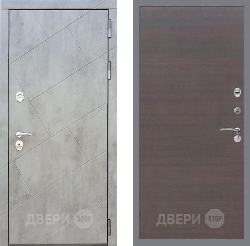 Входная металлическая Дверь Рекс (REX) 22 GL венге поперечный