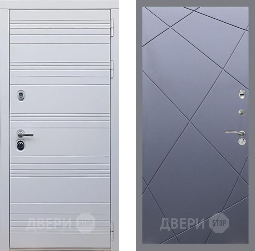 Входная металлическая Дверь Рекс (REX) 14 Силк Сноу FL-291 Силк титан