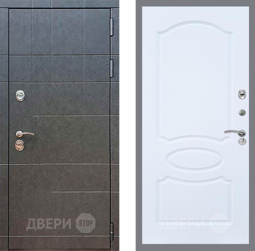 Входная металлическая Дверь Рекс (REX) 21 FL-128 Силк Сноу