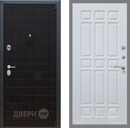 Входная металлическая Дверь Рекс (REX) 12 FL-33 Белый ясень