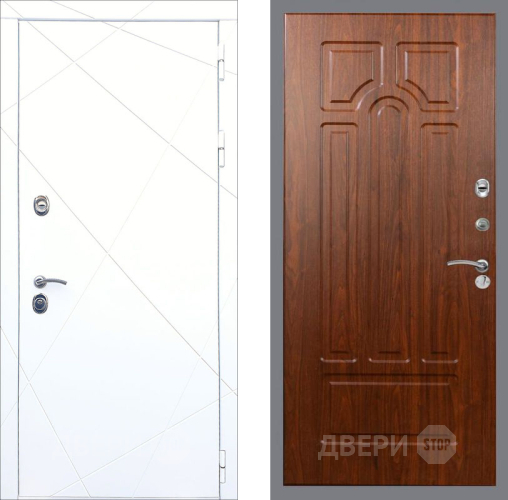 Входная металлическая Дверь Рекс (REX) 13 Силк Сноу FL-58 Морёная берёза