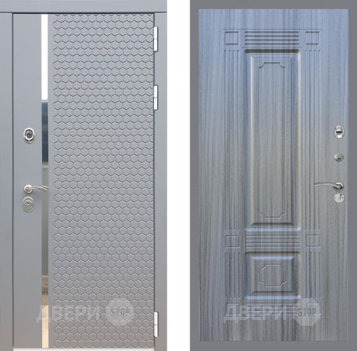 Входная металлическая Дверь Рекс (REX) 24 FL-2 Сандал грей