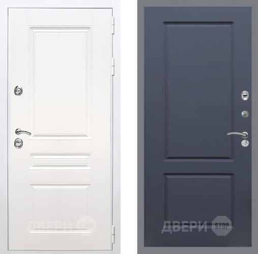 Входная металлическая Дверь Рекс (REX) Премиум-н Силк Сноу FL-117 Силк титан