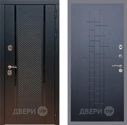 Входная металлическая Дверь Рекс (REX) 25 FL-289 Ясень черный