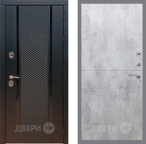 Входная металлическая Дверь Рекс (REX) 25 FL-290 Бетон светлый