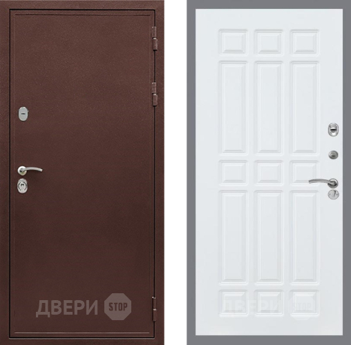Входная металлическая Дверь Рекс (REX) 5 металл 3 мм FL-33 Силк Сноу