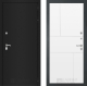 Входная металлическая Дверь Лабиринт (LABIRINT) Classic шагрень черная 21 Белый софт