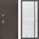 Входная металлическая Дверь Лабиринт (LABIRINT) Смоки 22 Белый софт