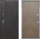 Входная металлическая Дверь Интекрон (INTECRON) Олимпия Black 4К Гладкая шпон Венге коричневый