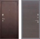 Входная металлическая Дверь Рекс (REX) 2 Медный Антик GL венге поперечный
