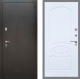 Входная металлическая Дверь Рекс (REX) 5 Серебро Антик FL-128 Силк Сноу