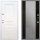 Входная металлическая Дверь Рекс (REX) Премиум-н Силк Сноу СБ-16 Зеркало Венге