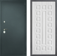 Дверь Дверной континент Рубикон Серебро Дизайн ФЛ-183 Сандал белый 960х2050 мм