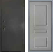 Дверь Заводские двери Эталон 3к антик серебро Стокгольм Грей софт 960х2050 мм