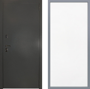 Дверь Заводские двери Эталон 3к антик серебро Тривия Белый софт 960х2050 мм