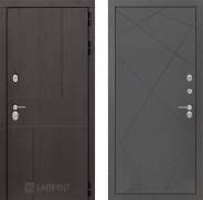 Дверь Лабиринт (LABIRINT) Urban 24 Графит софт 960х2050 мм