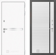 Дверь Лабиринт (LABIRINT) Лайн White 22 Белый софт 860х2050 мм