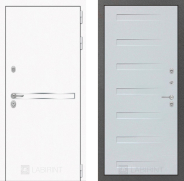 Дверь Лабиринт (LABIRINT) Лайн White 14 Дуб кантри белый горизонтальный 860х2050 мм