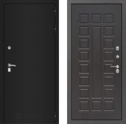 Дверь Лабиринт (LABIRINT) Classic шагрень черная 04 Венге 960х2050 мм