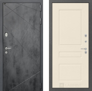 Дверь Лабиринт (LABIRINT) Лофт 03 Крем софт 960х2050 мм