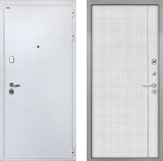 Дверь Интекрон (INTECRON) Колизей White В-07 с молдингом Лофт белый 960х2050 мм